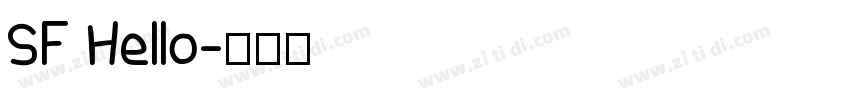 SF Hello字体转换